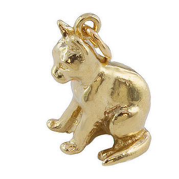 9ct gold 7.7g Cat Charm